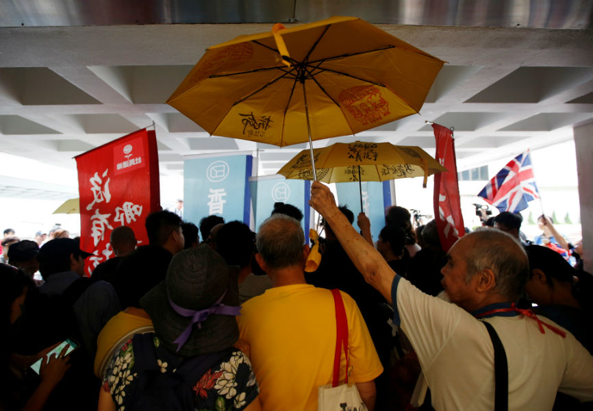 Hong Kong Umbrella Movement pro-democracy activists