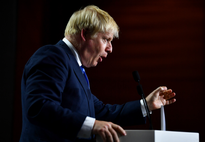 UK Prime Minister Boris Johnson. REUTERS.