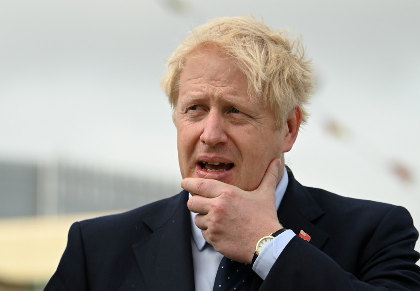 UK Prime Minister Boris Johnson in London. REUTERS.