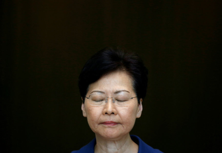 Hong Kong Chief Executive Carrie Lam. REUTERS.
