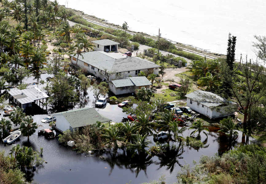 A flooded area after Hurricane Dorian hit the Bahamas. REUTERS.