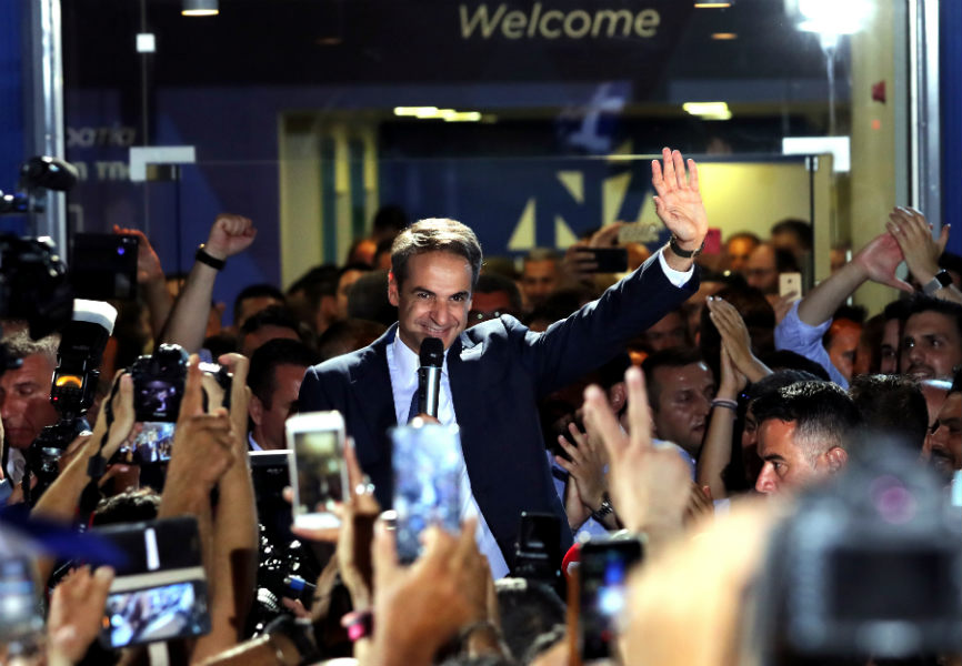 Greek Prime Minister Kyriakos Mitsotakis. REUTERS.