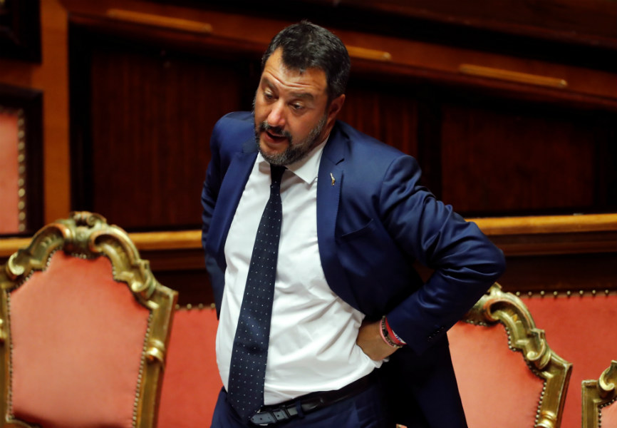 Italian Deputy Prime Minister Matteo Salvini. REUTERS.