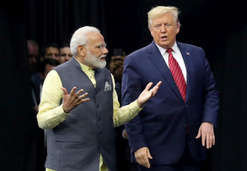 Indian Prime Minister Narendra Modi and US President Donald Trump. REUTERS.