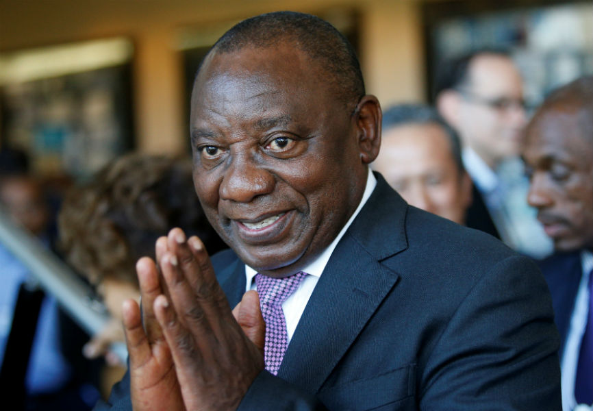 South African President Cyril Ramaphosa.