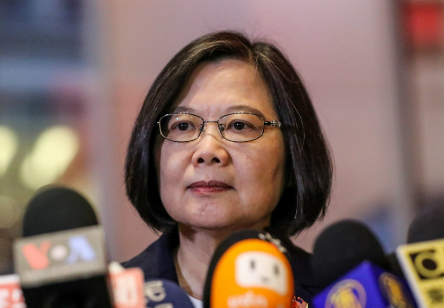 Taiwan President Tsai Ing-wen in New York. REUTERS.