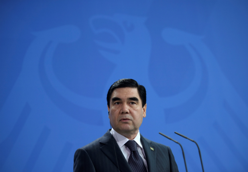 Turkmenistan's President Gurbanguly Berdymukhamedov. REUTERS. 